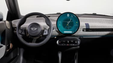 MINI Cooper Electric - dashboard blue